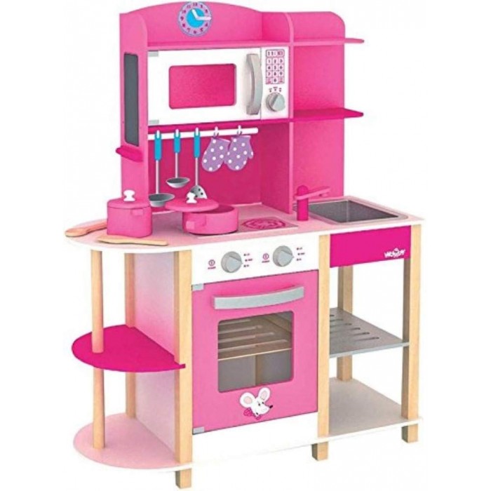 Bucatarie din lemn joaca copii - Centru de gatit Woodyland Trendy Kitchen
